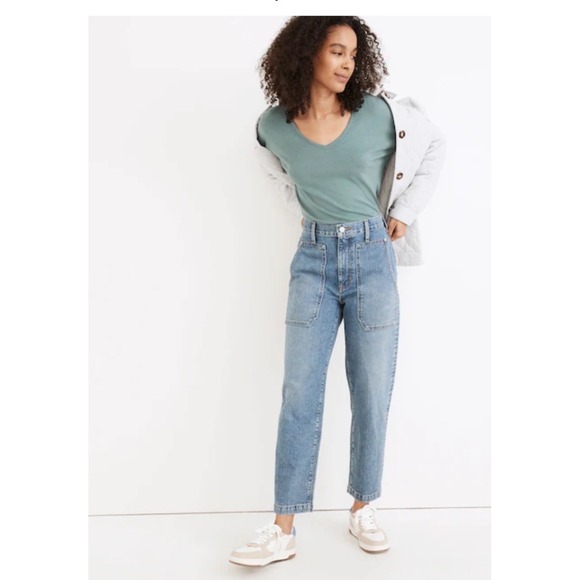 Madewell Denim - Madewell Balloon Jeans in Greene Wash: Workwear Edition Size 28